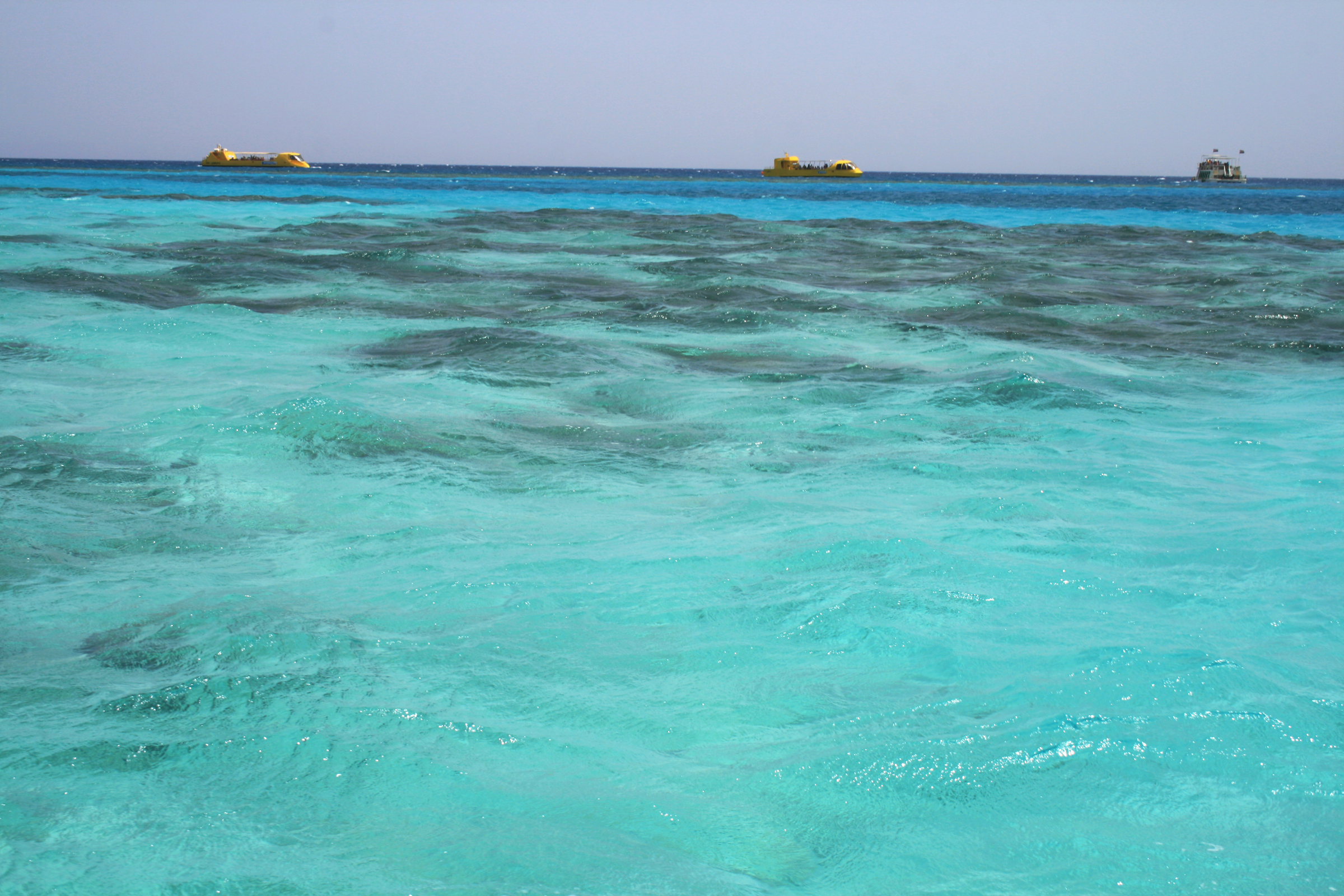 Turquoise Red Sea water in Hurghada